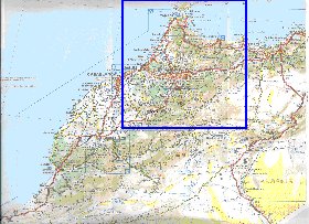 mapa de de estradas Marrocos em frances