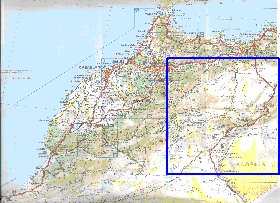 mapa de de estradas Marrocos em frances