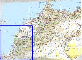 mapa de de estradas Marrocos em frances