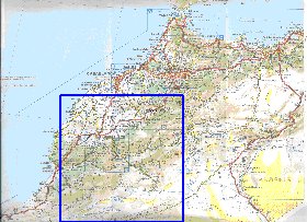 mapa de de estradas Marrocos em frances