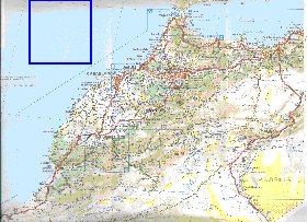 mapa de de estradas Marrocos em frances