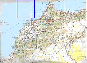 mapa de de estradas Marrocos em frances