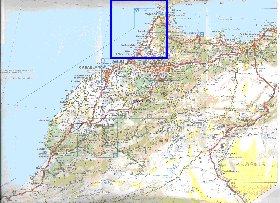 mapa de de estradas Marrocos em frances