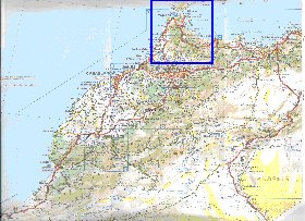 mapa de de estradas Marrocos em frances