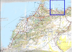 mapa de de estradas Marrocos em frances