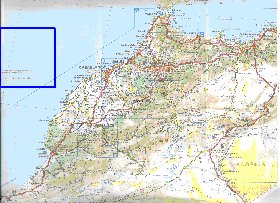 mapa de de estradas Marrocos em frances