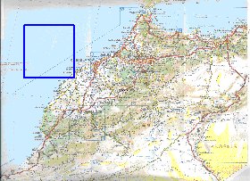 mapa de de estradas Marrocos em frances