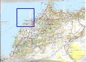 mapa de de estradas Marrocos em frances