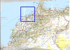 mapa de de estradas Marrocos em frances