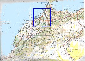 mapa de de estradas Marrocos em frances