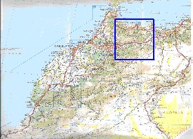 mapa de de estradas Marrocos em frances