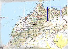 mapa de de estradas Marrocos em frances