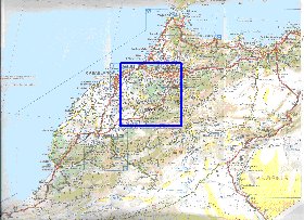 mapa de de estradas Marrocos em frances