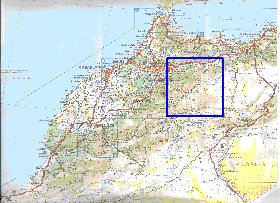 mapa de de estradas Marrocos em frances