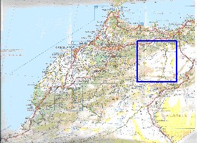 mapa de de estradas Marrocos em frances