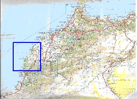 mapa de de estradas Marrocos em frances