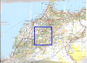 mapa de de estradas Marrocos em frances