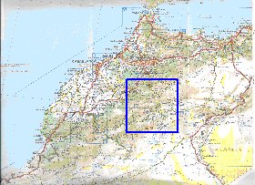 mapa de de estradas Marrocos em frances