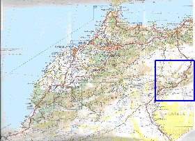 mapa de de estradas Marrocos em frances