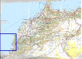 mapa de de estradas Marrocos em frances