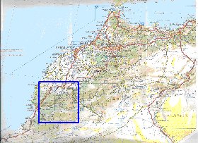 mapa de de estradas Marrocos em frances