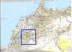 mapa de de estradas Marrocos em frances