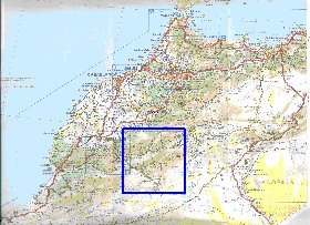 mapa de de estradas Marrocos em frances