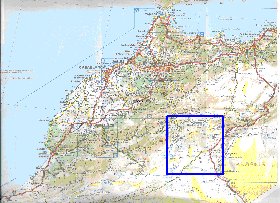 mapa de de estradas Marrocos em frances