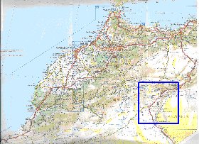 mapa de de estradas Marrocos em frances