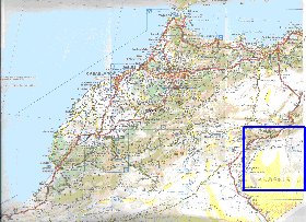 mapa de de estradas Marrocos em frances