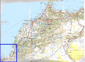 mapa de de estradas Marrocos em frances