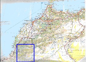 mapa de de estradas Marrocos em frances