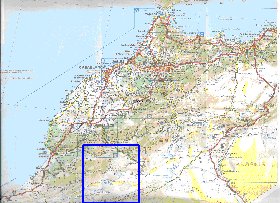 mapa de de estradas Marrocos em frances