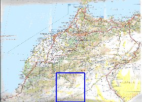 mapa de de estradas Marrocos em frances