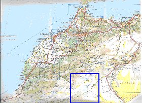 mapa de de estradas Marrocos em frances