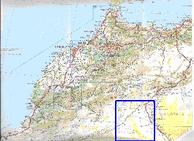 mapa de de estradas Marrocos em frances