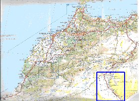 mapa de de estradas Marrocos em frances