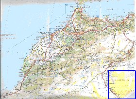 mapa de de estradas Marrocos em frances