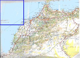 mapa de de estradas Marrocos em frances