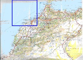 mapa de de estradas Marrocos em frances