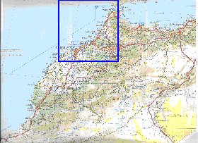 mapa de de estradas Marrocos em frances