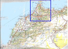 mapa de de estradas Marrocos em frances