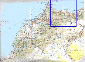 mapa de de estradas Marrocos em frances