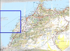 mapa de de estradas Marrocos em frances