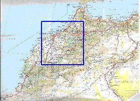 mapa de de estradas Marrocos em frances