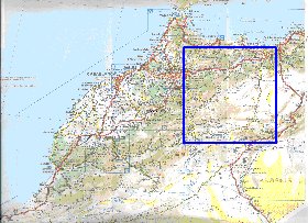 mapa de de estradas Marrocos em frances