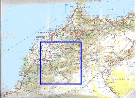 mapa de de estradas Marrocos em frances