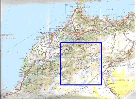 mapa de de estradas Marrocos em frances