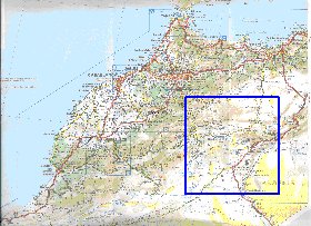 mapa de de estradas Marrocos em frances