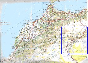 mapa de de estradas Marrocos em frances